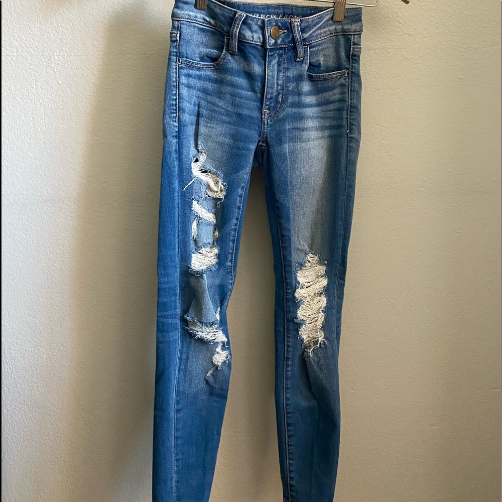 American Eagle Distressed Skinny Jeans
